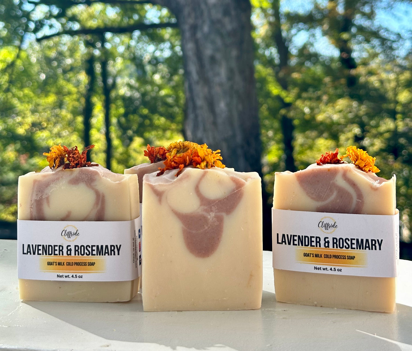 Rosemary Lavender  Goat's Milk All Natural Artisan Bar Soap | Smoky Mountain Starseed Collection