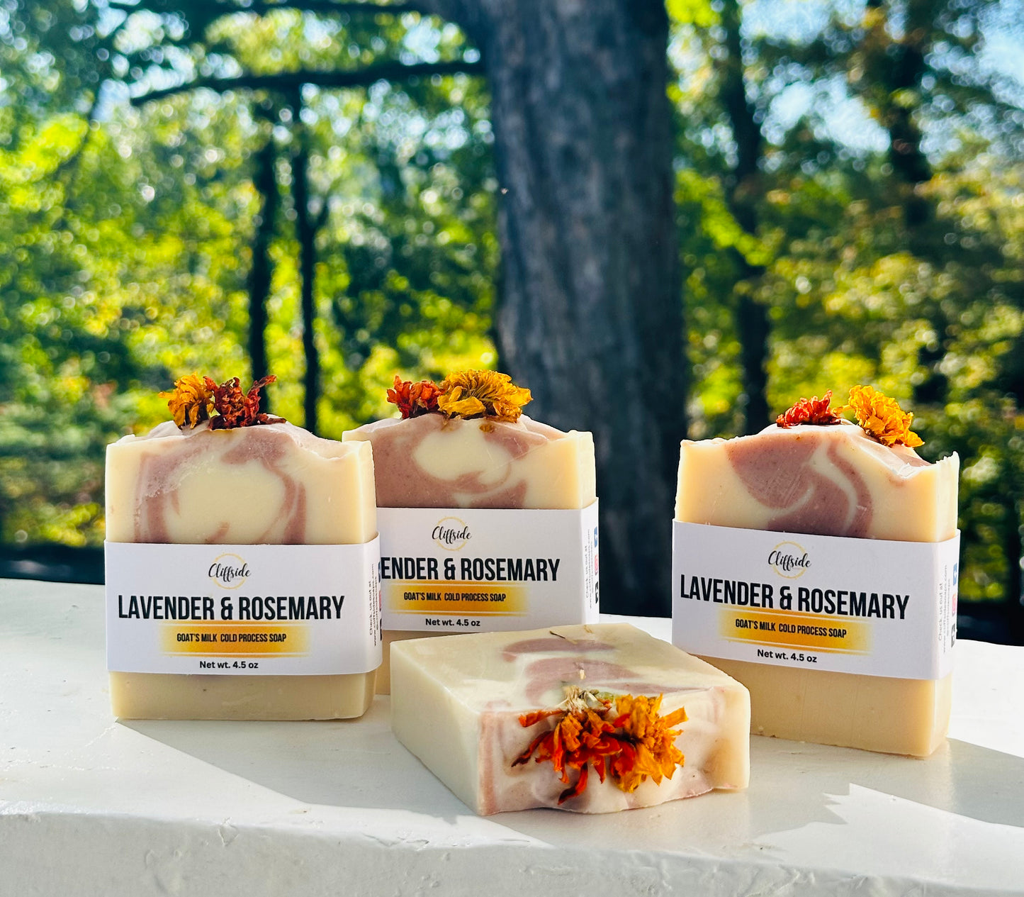 Rosemary Lavender  Goat's Milk All Natural Artisan Bar Soap | Smoky Mountain Starseed Collection