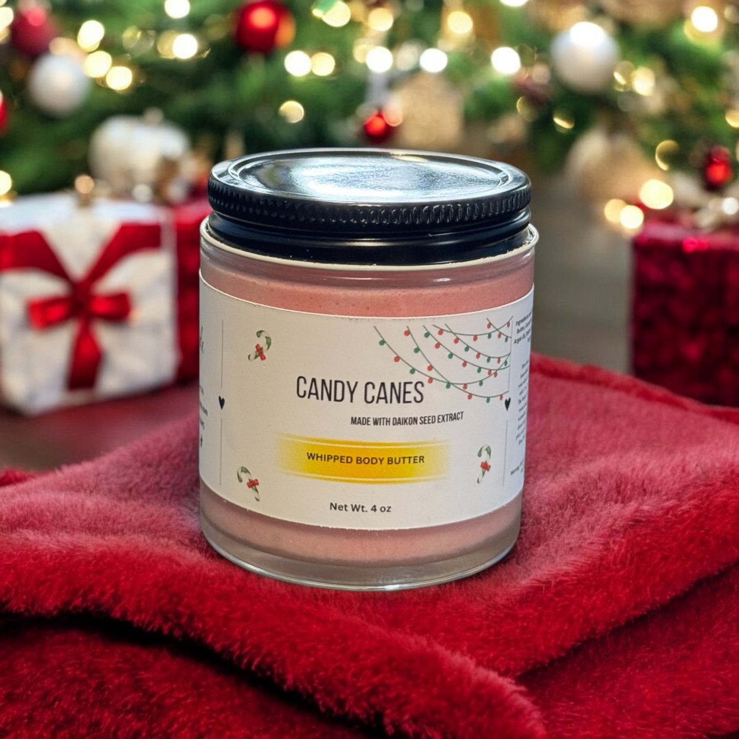 Candy Canes Body Butter Daikon Seed Extract, Argan, Jojoba Luxuriously Rich